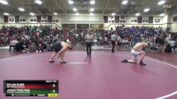 285 lbs Cons. Round 2 - Dylan Klier, Des Moines Lincoln vs Jaxun Pohlman, Clarion-Goldfield-Dows