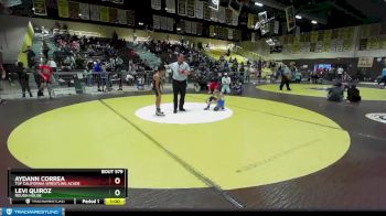 83 lbs 3rd Place Match - Aydann Correa, TUF CALIFORNIA WRESTLING ACADE vs Levi Quiroz, Rough House