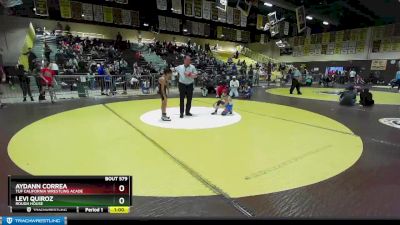 83 lbs 3rd Place Match - Aydann Correa, TUF CALIFORNIA WRESTLING ACADE vs Levi Quiroz, Rough House