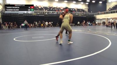 165 lbs Semifinal - Damien Valdez, Lemoore College vs Jason Valencia, Lassen College