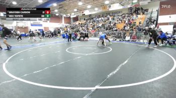 175 lbs Quarterfinal - Rex Topete, South Hills Hs vs Brayden Carson, Fountain Valley