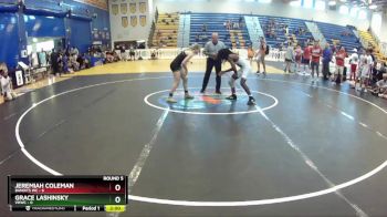 113 lbs Round 5 (8 Team) - Jeremiah Coleman, Bandits WC vs Grace Lashinsky, VHWC