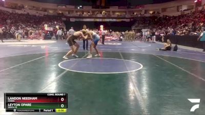 5A 215 lbs Cons. Round 1 - Landon Needham, Hobbs vs Leyton Opare, Santa Fe