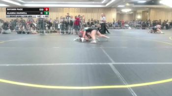 136 lbs Quarterfinal - Shyann Page, Colorado Outlaws vs Alanna Harwell, St. Marys