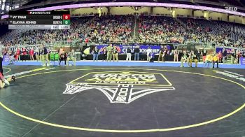 Girls-100 lbs Champ. Round 1 - Vy Tran, Clarenceville H.s. Girls vs Elayna Johns, Olivet Hs Girls