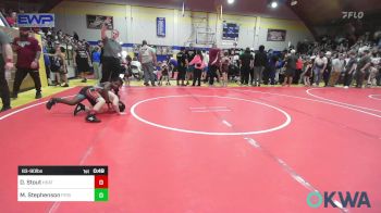 83-90 lbs Consi Of 8 #2 - Dewyatte Stout, Heat vs Messiah Stephenson, Pitbull Wrestling Academy