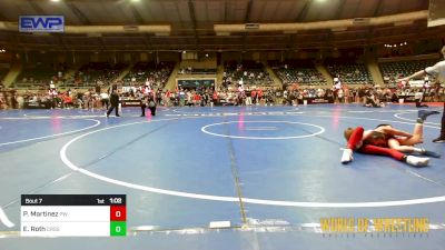 95 lbs Round Of 64 - Patrick Martinez, Pirates Wrestling vs Eldon Roth, Crass Trained