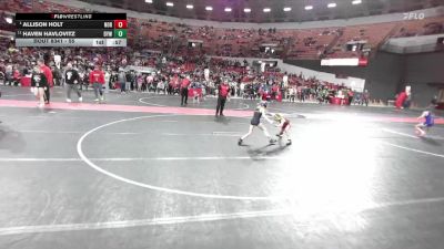 55 lbs 3rd Place Match - Haven Havlovitz, Denmark Youth Wrestling vs Allison Holt, Northwestern