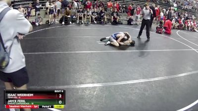 95 lbs Round 2 (6 Team) - Jayce Feril, Kansas Copperheads vs Isaac Weerheim, Team USA