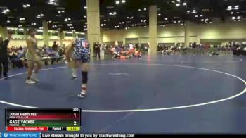 220 lbs Round 3 (8 Team) - Gage Yackee, Foxfire vs Josh Hemsted, Iowa Gold