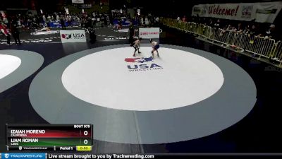 70 lbs Cons. Round 2 - Liam Roman, LAWC vs Izaiah Moreno, California