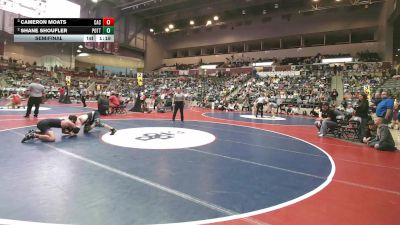 4A 157 lbs Semifinal - Cameron Moats, CAC vs Shane Shoufler, Pottsville