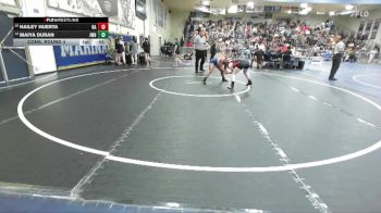 115 lbs Cons. Round 4 - Hailey Huerta, Rosary Academy vs Maiya Duran, JW North