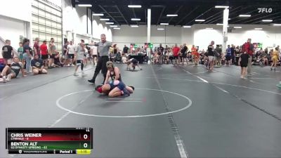 92 lbs Round 4 (6 Team) - Benton Alt, U2 Dynasty Uprising vs Chris Weiner, CTWHALE