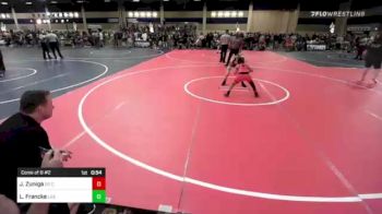 77 lbs Consi Of 8 #2 - Jeremiah Zuniga, So Cal Grappling vs Leo Francke, Los Angeles Wr Ac