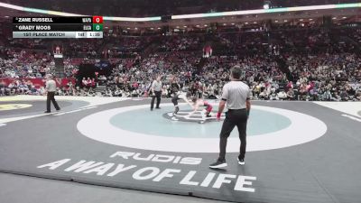 106 lbs 1st Place Match - Grady Moos, Elyria Catholic vs Zane Russell, Wapakoneta
