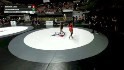 130 lbs 1st Place Match - Diamond Juvera vs Emelina Anes, Team Selma Wrestling Club