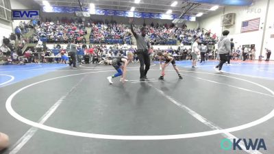 70-73 lbs Rr Rnd 3 - Aliyah Golden, Wyandotte Youth Wrestling vs Austin Bushman, Miami