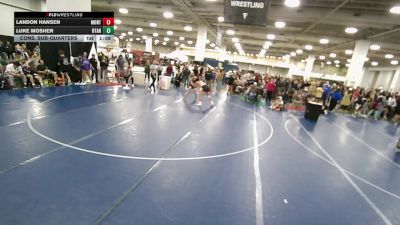 120 lbs Cons. Sub-quarters - Luke Mosher, Utah vs Landon Hansen, Montana