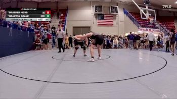 215 lbs 3rd Place Match - Braeden Hicks, New Albany High School vs Braxton Roane, Oxford High School