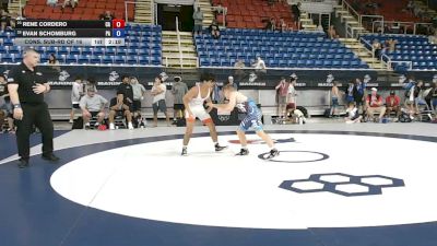 126 lbs Cons. Sub-rd Of 16 - Rene Cordero, California vs Evan Schomburg, Pennsylvania