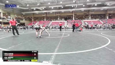 92 lbs Semifinal - Kai Weiss, Open Mats vs Rye Davis, Honey Badger