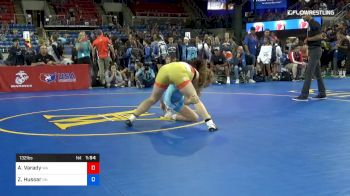 132 lbs Cons 32 #2 - Abigail Varady, Washington vs Zoë Hussar, Ohio