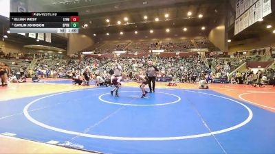 70 lbs Quarterfinal - Gatlin Johnson, Benton Parks Youth Wrestling vs Elijah West, Team Zulpo Perryville Wrestling