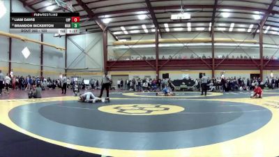 120 lbs Champ. Round 3 - Brandon Bickerton, Highland vs Liam Davis, Lake Highland Prep