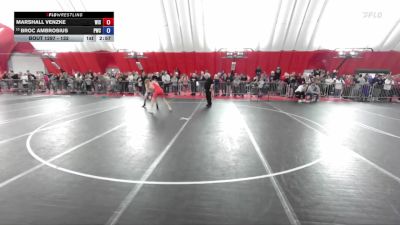 132 lbs Cons. Round 3 - Marshall Venzke, Wisconsin vs Broc Ambrosius, Pulaski Wrestling Club