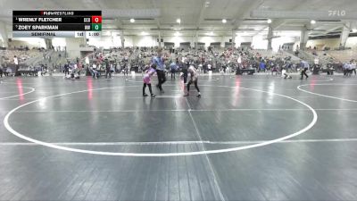 73 lbs Semifinal - Wrenly Fletcher, Crater City Bucks vs Zoey Sparkman, Wildcats Wrestling