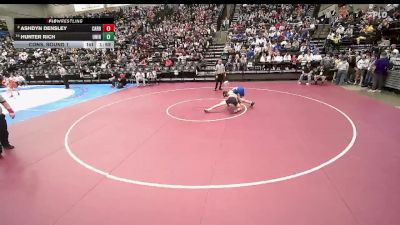 3A 106 lbs Cons. Round 1 - Hunter Rich, Union vs Ashdyn Densley, Carbon