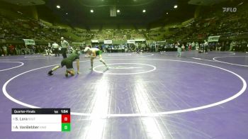 140 lbs Quarterfinal - Sonny Lora, South vs Alek VanBebber, Kingsburg