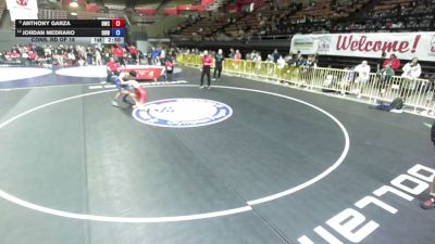 132 lbs Cons. Rd Of 16 - Anthony Garza, Dethrone Wrestling Club vs Jordan Medrano, Delano Diablos Wrestling