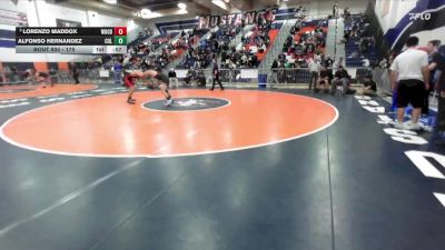 175 lbs 7th Place Match - Lorenzo Maddox, Woodbridge vs Alfonso Hernandez, Colony