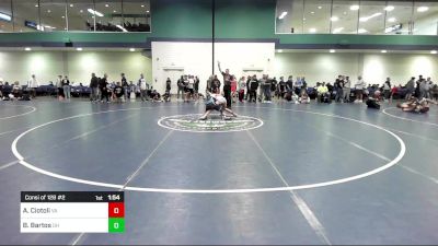 126 lbs Consi Of 128 #2 - Anthony Ciotoli, VA vs Blake Bartos, OH