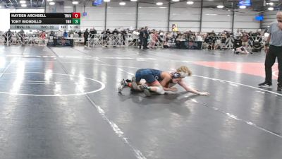 105 lbs Round 5 (3pm Friday) - Tony Biondillo, Team Ohio vs Hayden Archbell, Team VA/USA