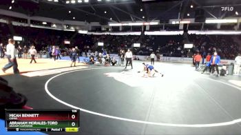 106 lbs Champ. Round 3 - Abraham Morales-Toro, Graham-Kapowsin vs Micah Bennett, Camas