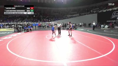 6A Boys 106 lbs Champ. Round 2 - Luis Martinez Hernandez, McNary Boys vs Jacob Jump, Newberg Boys