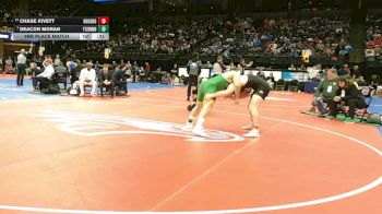 190 Class 4 lbs 3rd Place Match - Deacon Moran, Ft. Zumwalt North vs Chase Kivett, Neosho
