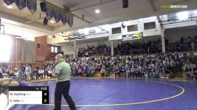 285 lbs Wyatt Koelling, MIZZOU vs Carter Isley, UNI