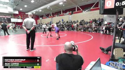 192 lbs Cons. Round 6 - Ricky Campos, Windsor High School vs Matthew Northrup, College Park High School