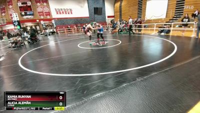 190 lbs Cons. Round 3 - Kamia Runyan, Big Piney vs Alicia Alemãn, Lyman