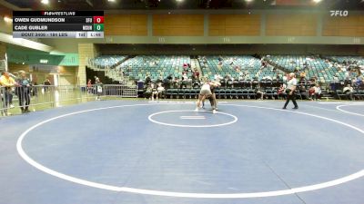 184 lbs Quarterfinal - Owen Gudmundson, Simon Fraser vs Cade Gubler, Montana-Northern