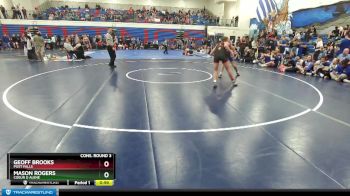 126 lbs Cons. Round 3 - Mason Rogers, Coeur D Alene vs Geoff Brooks, Post Falls