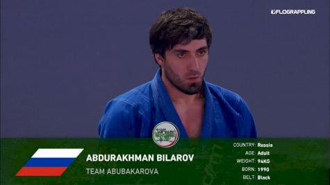 Abdurakhman Bilarov vs Erberth Santos Abu Dhabi World Professional Jiu-Jitsu Championship