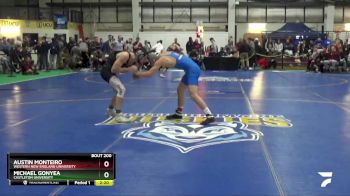 133 lbs Cons. Round 2 - Michael Gonyea, Castleton University vs Austin Monteiro, Western New England University