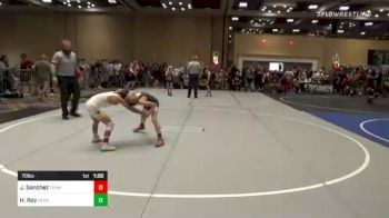 70 lbs Quarterfinal - Jaxon Sanchez, Team Reign vs Hank Roy, Pendleton WC