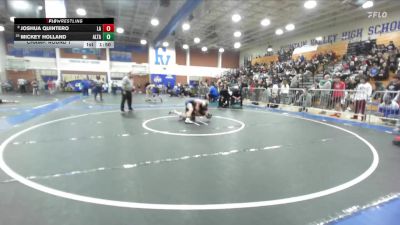 113 lbs Champ. Round 1 - Mickey Holland, Alta Loma vs Joshua Quintero, Los Alamitos