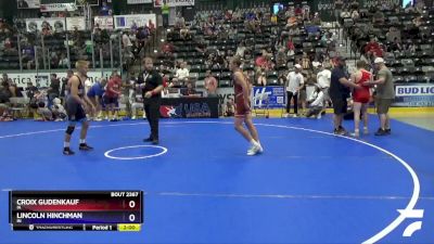 136 lbs Semifinal - Croix Gudenkauf, IA vs Lincoln Hinchman, IN